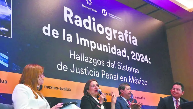 Impunidad en México alcanza al 89% de los delitos