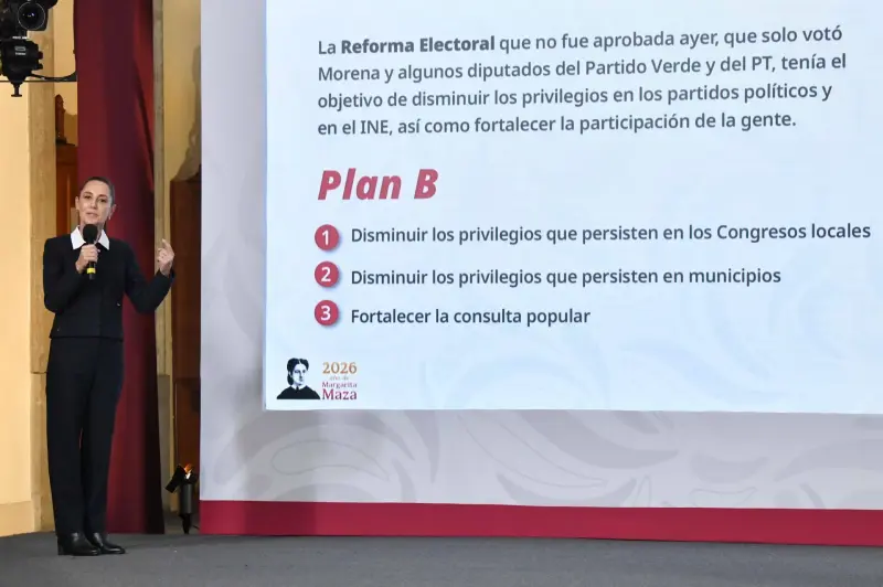 Con la ‘bendición’ del PVEM y PT: ¿Cuándo se discutirá el Plan B de la reforma electoral de Sheinbaum?