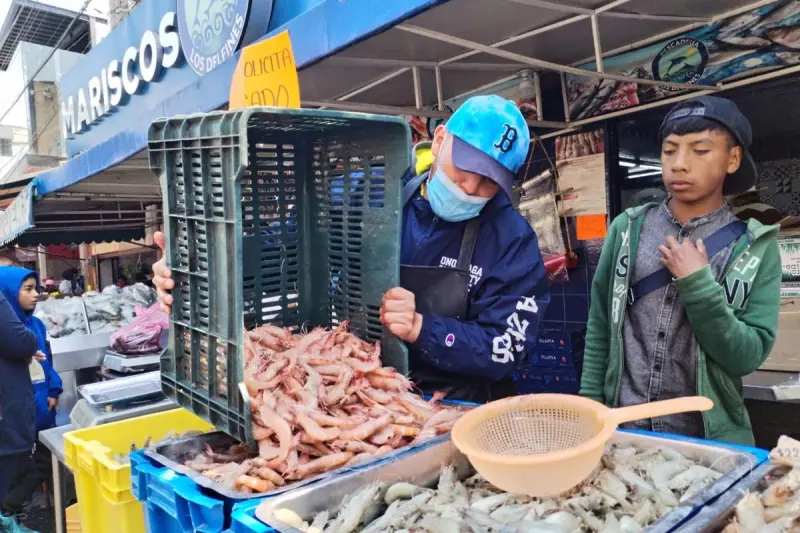 Autoridades de Edomex inspeccionan comercios de mariscos en Cuaresma