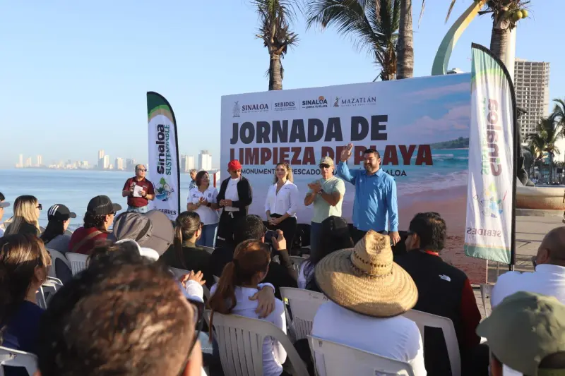 Se suma Mazatlán a la campaña ‘Sinaloa Limpia Tu Playa’