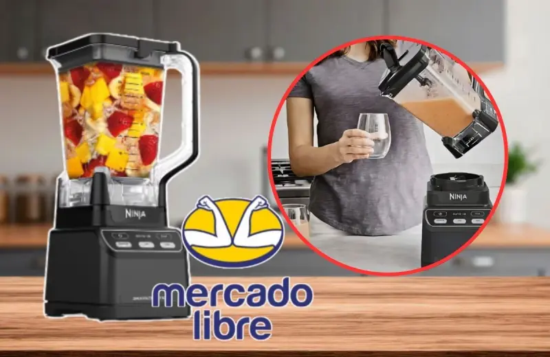 La licuadora Ninja más vendida de Mercado Libre tiene 29% de descuento e incluye jarra de 2.1 litros libre de BPA por un precio final de 1,549 pesos