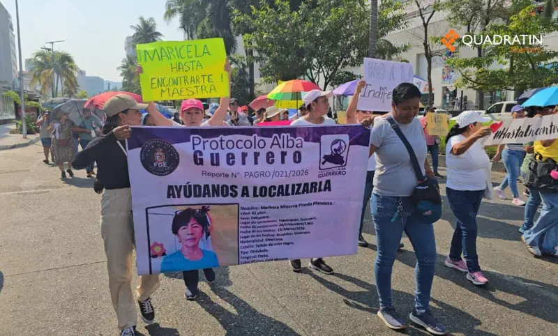 Marchan por directora de kínder desaparecida en Acapulco