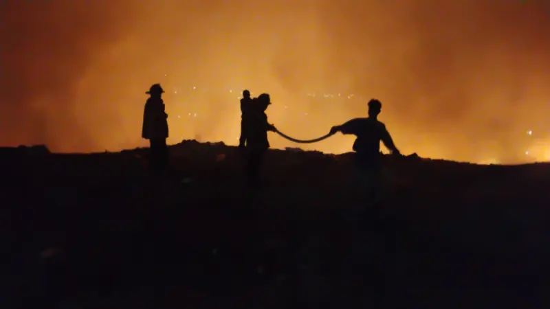 Atienden 9 incendios forestales en 24 horas en Acapulco