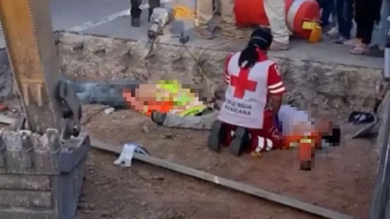 Reparaban carretera y trailero los arrolla a máxima velocidad; muere un trabajador y tres quedan graves