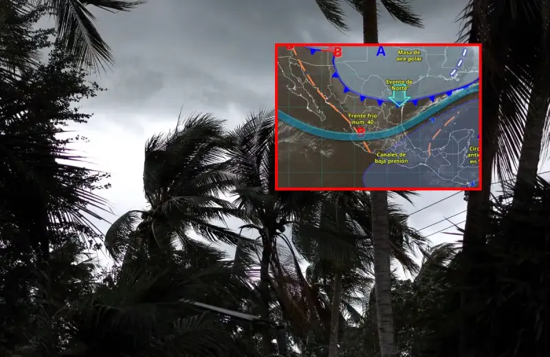 SMN advierte lluvias muy fuertes por el frente frío 40 en estos estados de México este 13 de marzo