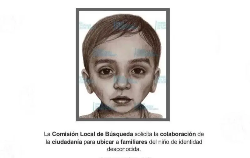 Sin resultados, difusión de retrato de niño asesinado