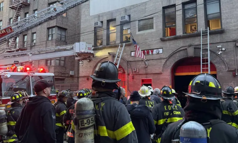 Revelan cómo quedo estación del FDNY tras incendio en el Bronx