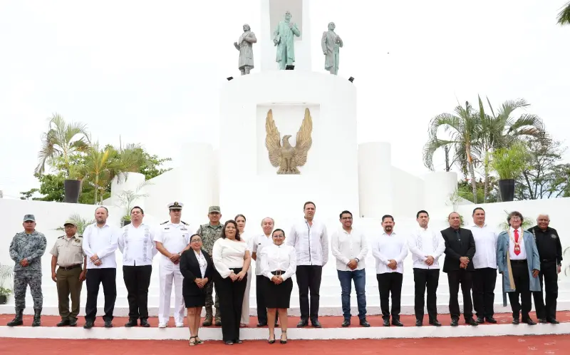 Conmemoran en Quintana Roo 220 años del natalicio de Benito Juárez