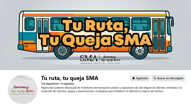 Lanza gobierno de SMA Tu Ruta, Tu Queja para mejorar transporte