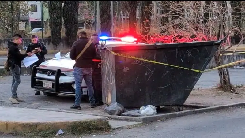 Abandonan feto dentro de un contenedor en Puebla Capital