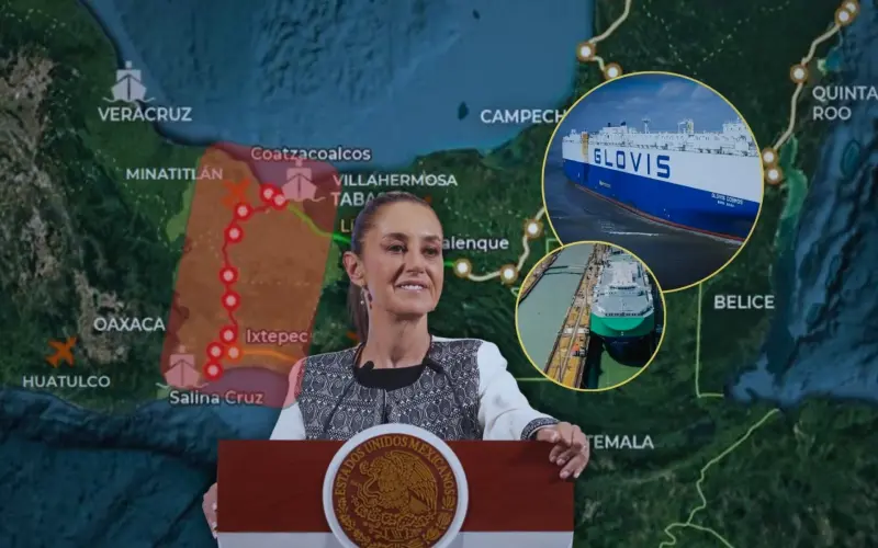 El Corredor Interoceánico de Sheinbaum busca competir contra el Canal de Panamá con más de 1,200 kilómetros de vías ferroviarias y conexión en menos de siete horas, pero la baja demanda, los riesgos ambientales, de seguridad y la falta de mano de obra esp