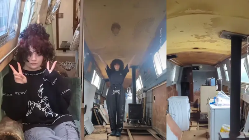 Una mujer de 28 años adquirió un barco por 340 mil pesos y lo adaptó como vivienda ante la falta de acceso a opciones tradicionales, realizando una renovación completa mientras aprende nuevas habilidades y se ajusta a la vida en el agua