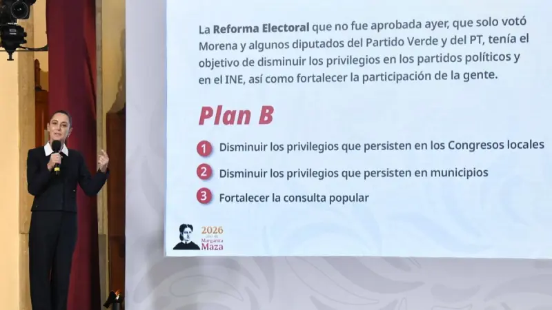 Sheinbaum da a conocer 'Plan B' de la reforma electoral; ¿qué propone y con qué fin?