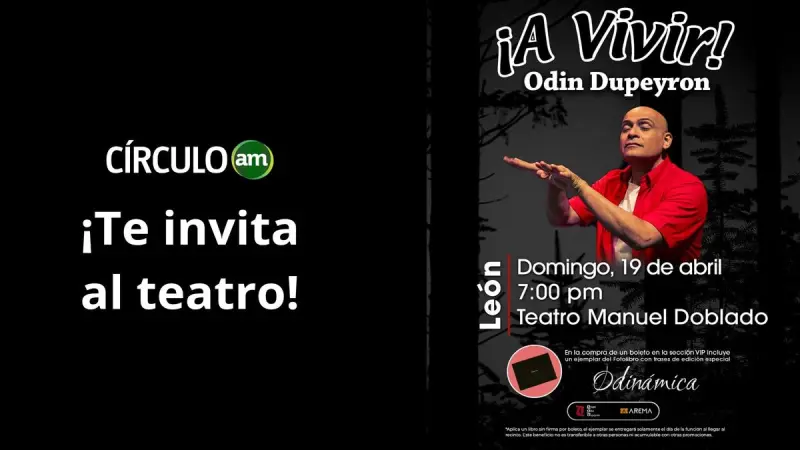 Odin Dupeyron regresa al Teatro Manuel Doblado con “¡A vivir!”