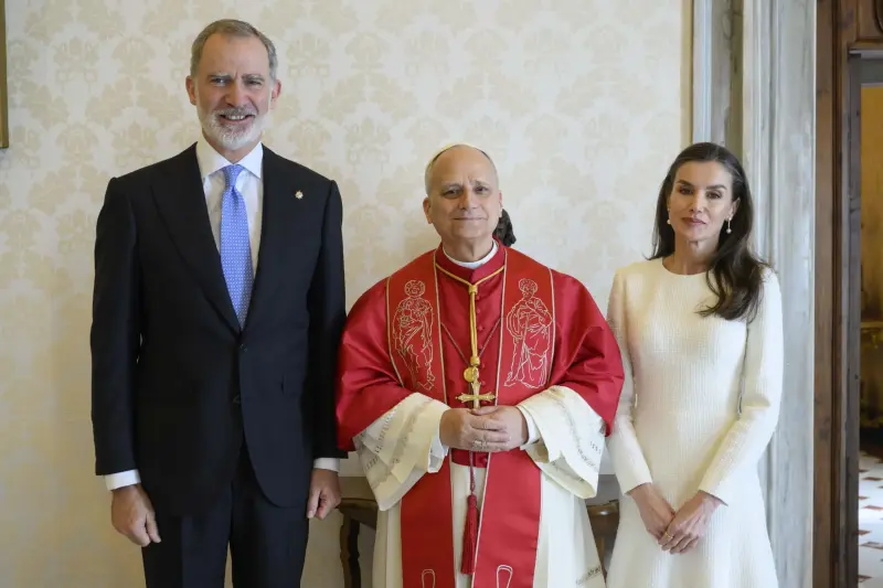 El papa León XIV recibe a los reyes de España en el Vaticano