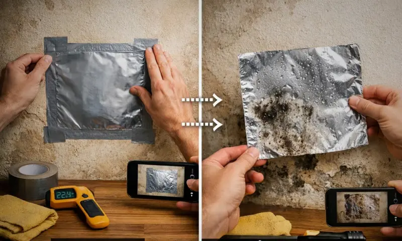 Arquitectos recomiendan usar papel aluminio en las paredes para detectar humedad en solo 24 a 48 horas y distinguir si el problema es filtración interna del muro o simple condensación, que puede prevenirse con ventilación y mantenimiento básico en casa: ¿