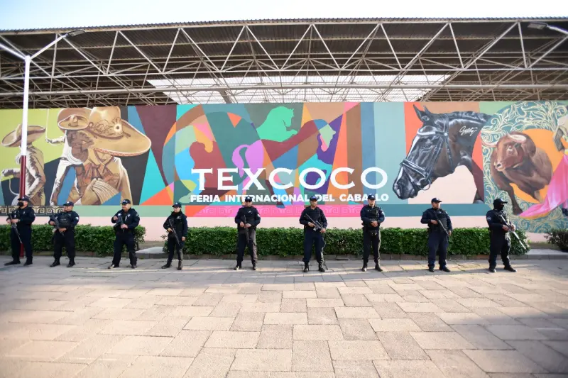 Refuerza SSEM seguridad en la Feria del Caballo Texcoco 2026