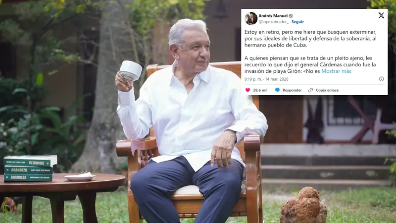 AMLO pide dinero a mexicanos para dárselo a Cuba y hasta comparte cuenta bancaria para donar