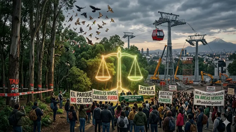 Freno temporal al Cablebús: Gobierno de Puebla alista defensa ambiental