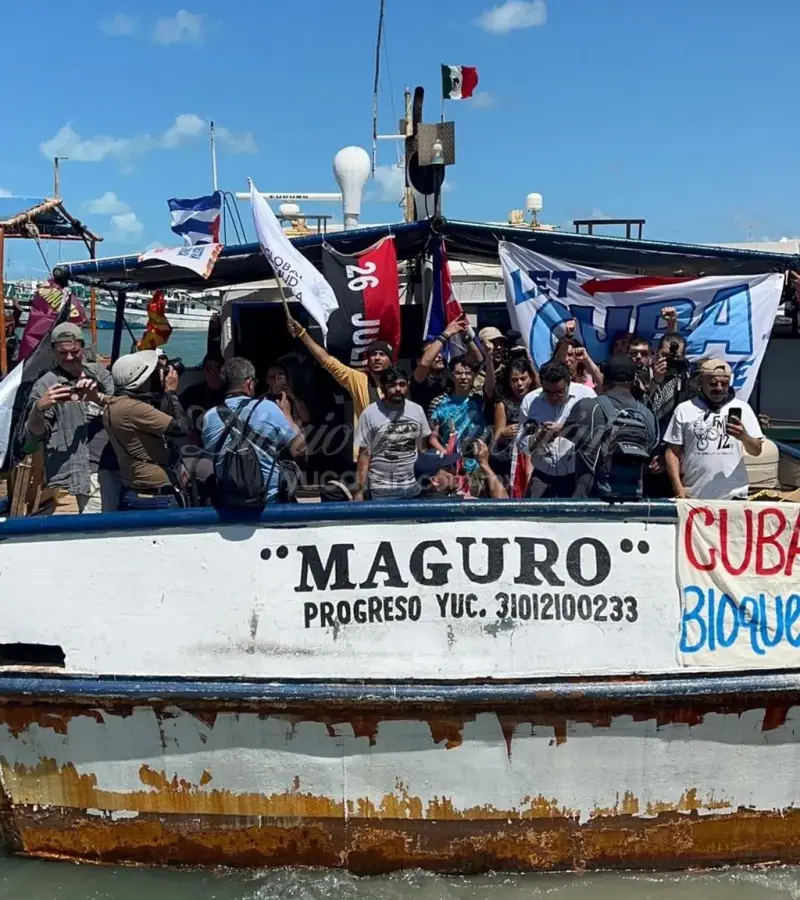Al fin zarpa de Progreso el buque “Maguro” con 30 toneladas de ayuda a Cuba; horas de retraso