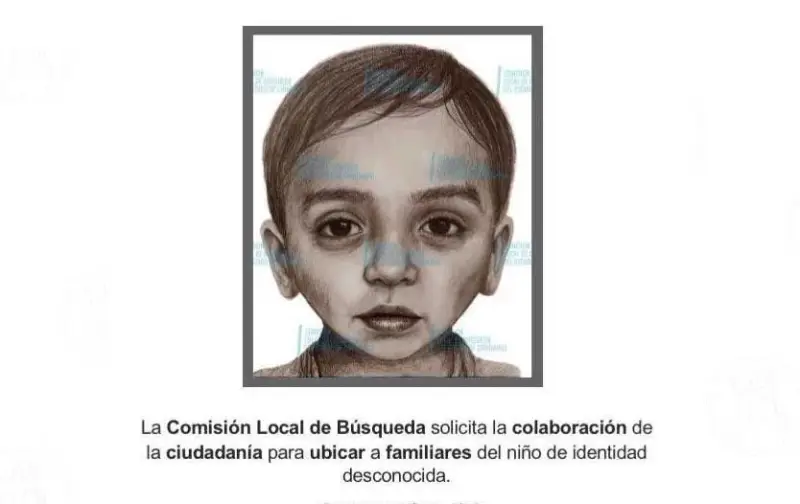 Autoridades buscan a familiares de niño hallado muerto en zona desértica