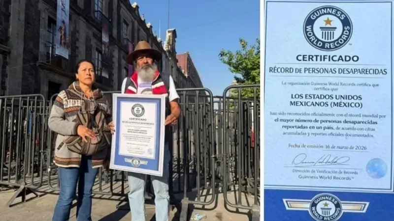 Llevan a Sheinbaum ‘récord Guinness’ de desaparecidos; “le pido aunque sea un huesito…”