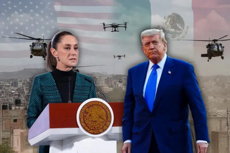 Trump aceptó que Sheinbaum le cae muy bien pero le pide “ir por cárteles” en México