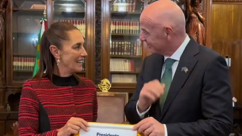 Gianni Infantino se reúne con Sheinbaum: Afinan detalles del Mundial 2026