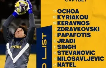 Caen Guillermo Ochoa y AEL Limassol en la Liga de Chipre