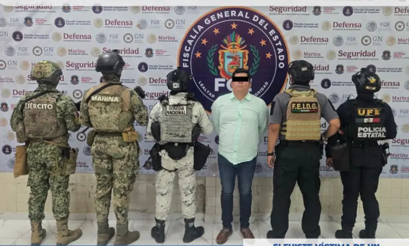 Detiene la FGE a Daniel N; representante comunitario en Guerrero