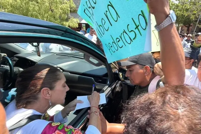 Aquí hay libertad de manifestación, afirma Sheinbaum