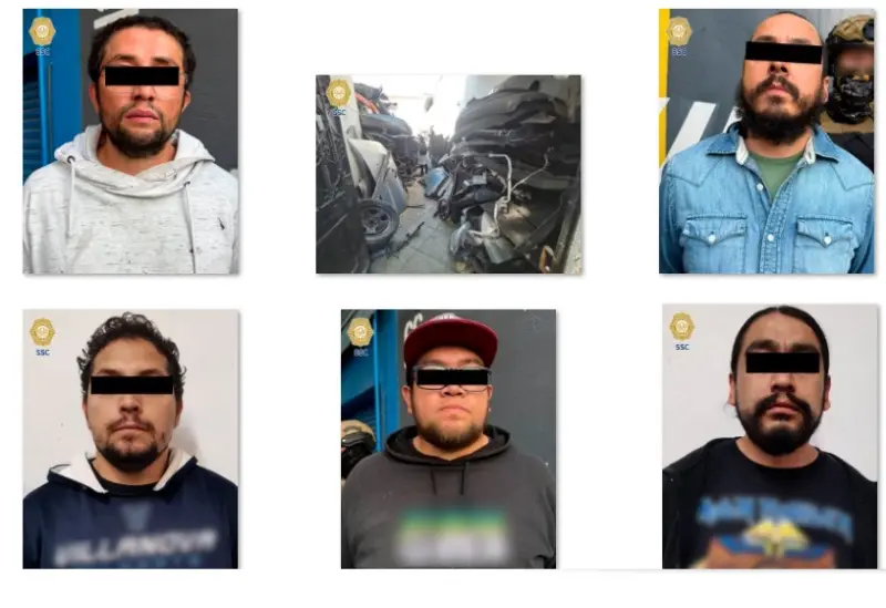 Caen 5 y aseguran 8 toneladas de autopartes en alcaldía Cuauhtémoc