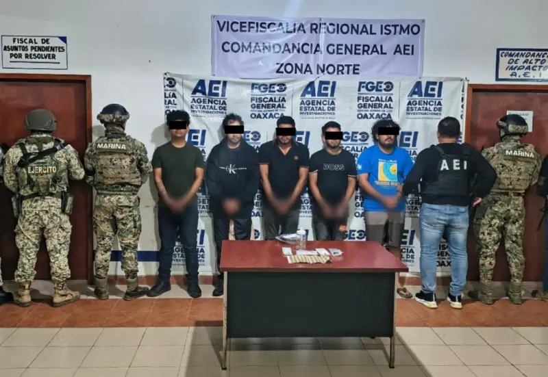 Detienen a cinco personas por asesinato de cuatro personas en Oaxaca