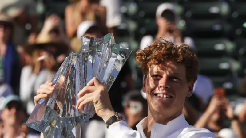 ‘Sunshine Double’ sonríe a Sinner tras título en Indian Wells