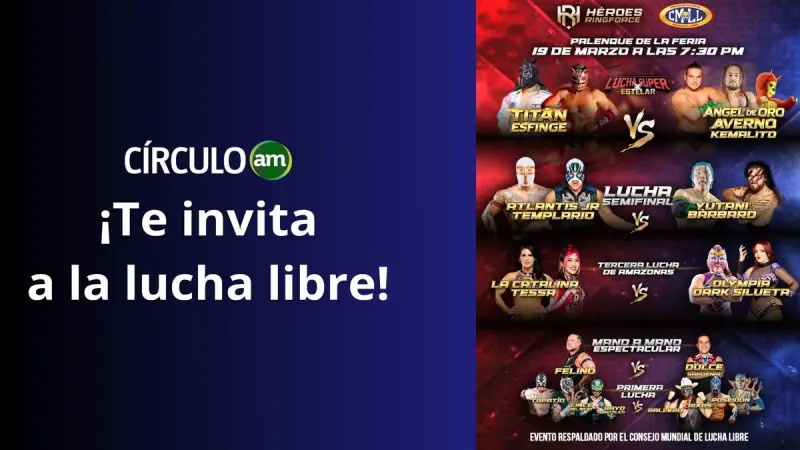 CMLL y Héroes Ringforce llegarán a León con función de lucha libre