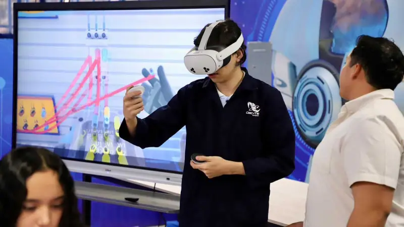 Cecyte Guanajuato estrena laboratorios de Realidad Virtual e Inteligencia Artificial