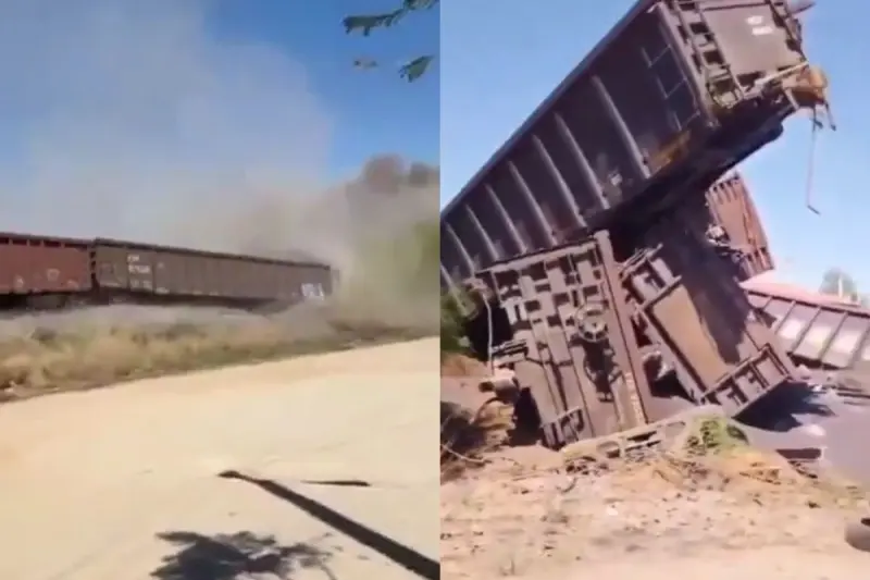 Tragedia en Aguascalientes: tren de carga se descarrila, hay personas desaparecidas y lesionadas