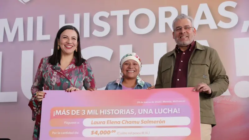 “No están solas”, alcanza Bedolla meta histórica de 3 mil mujeres apoyadas en lucha contra el cáncer