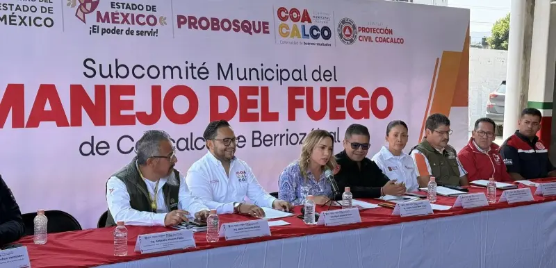 Preparan en Coacalco estrategias contra incendios en la Sierra de Gpe.