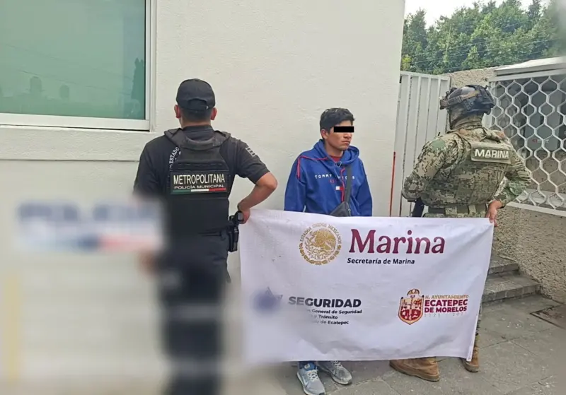 Detienen a 5 presuntos narcomenudistas en Ecatepec