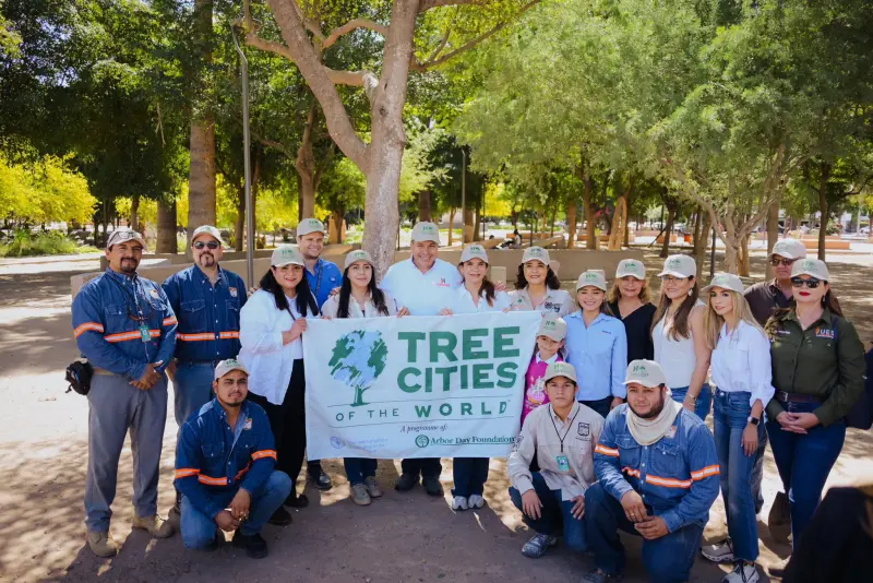 Hermosillo recibe por segundo año distintivo Tree Cities of the World por su arbolado urbano