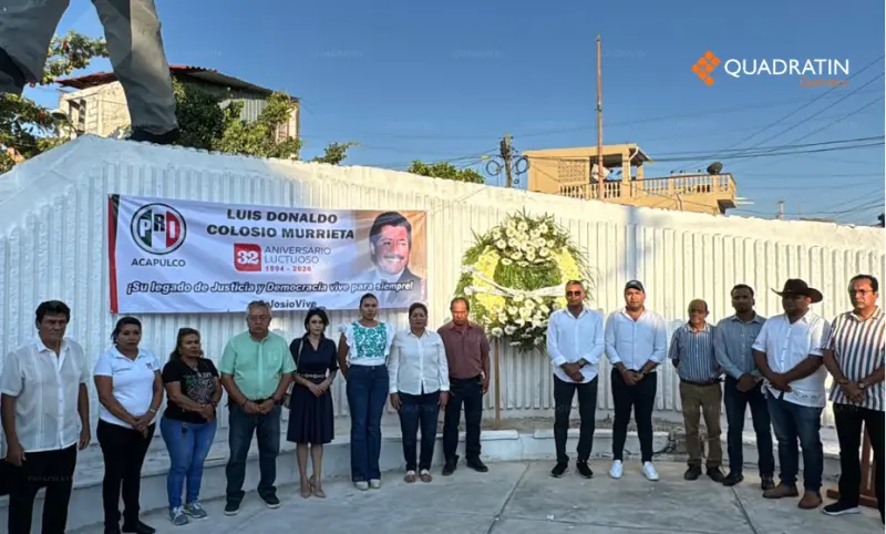 Recuerdan priístas de Acapulco a Colosio a 32 años de su asesinato