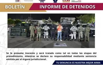 Detienen a presunto narcomenudista en Villa Parrilla, Tabasco