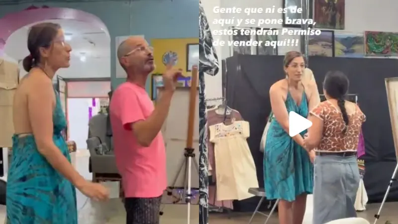 Video viral exhibe agresión de turistas españoles a artesanas en Oaxaca