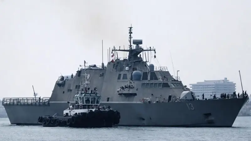 Secretaría de Marina informó que el buque Wichita (LCS-13) de la Armada de Estados Unidos arribó al puerto de Veracruz para realizar visita de reabastecimiento logístico, según comunicado oficial difundido en redes sociales