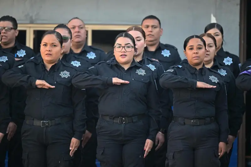 Alcalde Carlos Villarreal encabeza pase de lista de la Policía Preventiva de Monclova