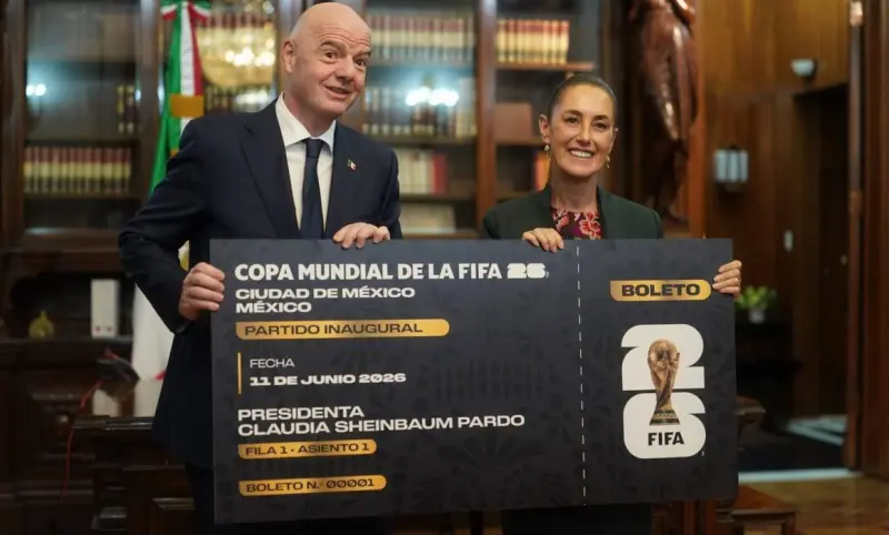 Preparativos para el Mundial, tema de reunión de Sheinbaum con Infantino