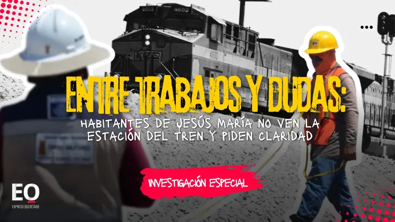 Entre trabajos y dudas: habitantes de Jesús María no ven la estación del tren y piden claridad