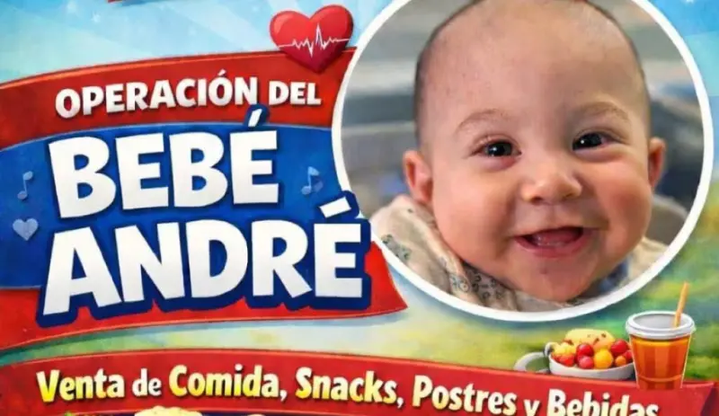 Realizarán evento con causa para apoyar cirugía del bebé André