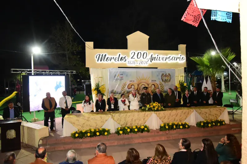 Coahuila: Morelos celebra 200 años de historia con ceremonia solemne